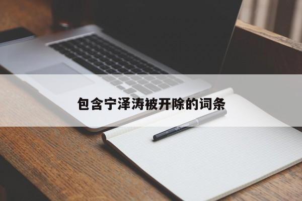 包含宁泽涛被开除的词条
